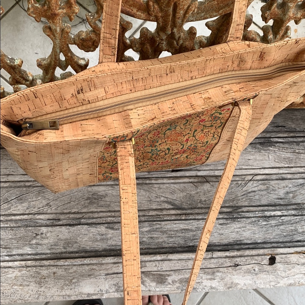 Elegant Floral Cork Tote Bag - Picture 16 of 16